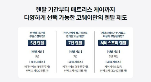 침대 렌탈의 장점, 코웨이침대렌탈로 누리기